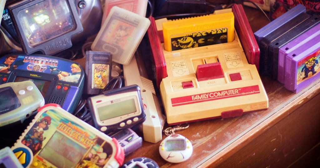 old video games - retro console