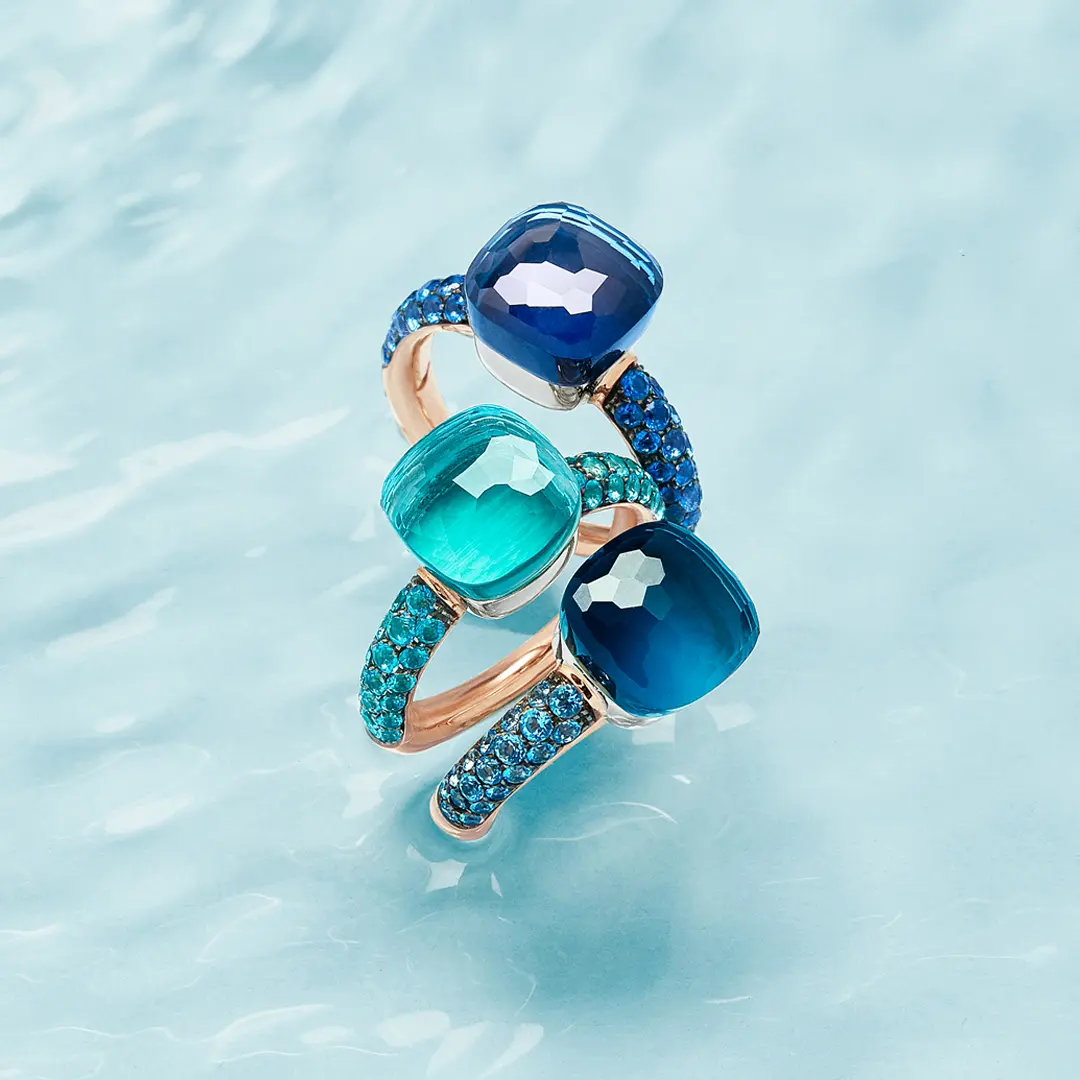 NUDO DEEP BLUE anelli pomellato nudo deep blue